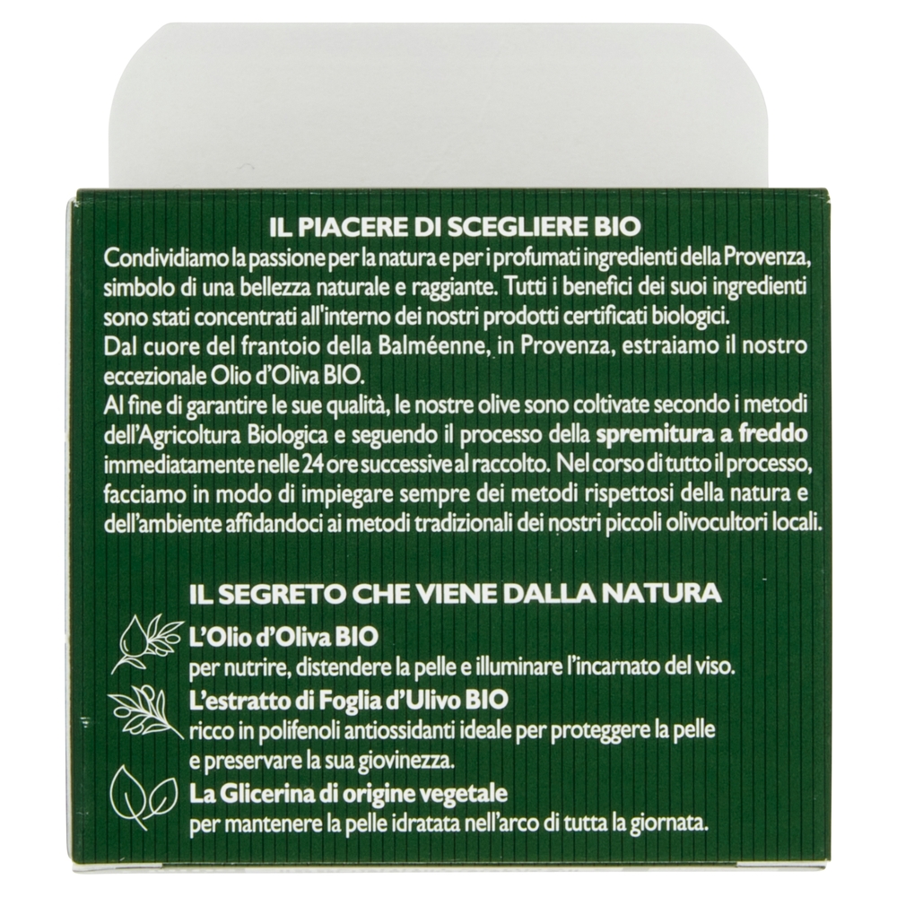Tesori di Provenza Crema Viso Anti-età Giorno, con Olio d'Oliva Biologico, Ricco in Polifenoli, 50ml